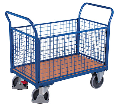 Parcel Trolley with Four Mesh Sides